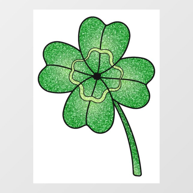 Glitter Four Leaf Clover (Sheet)