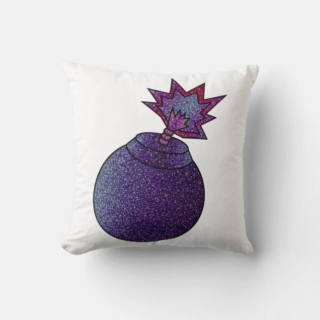 Glitter Galaxy Bomb Cushion (Front)