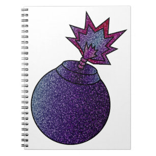 Glitter Galaxy Bomb Notebook