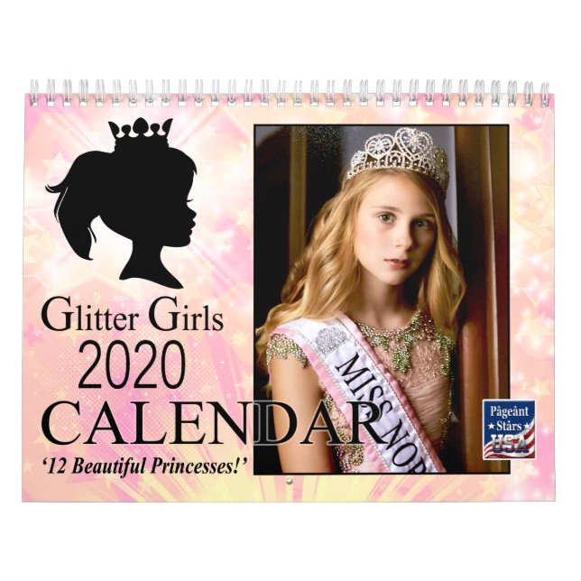 Glitter Girls 2020, Pageant Princess Calendar (Cover)