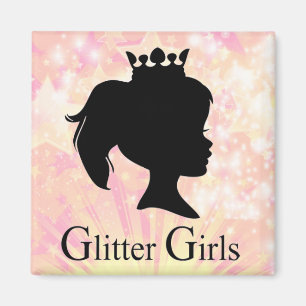 Glitter Girls Refrigerator Magnet