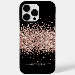 Glitter Girly Sparkle Sweet 16 Blush Pink Case-Mate iPhone 14 Pro Max Case