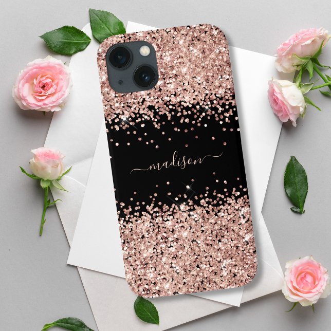 Glitter Girly Sparkle Sweet 16 Blush Pink  Case-Mate iPhone Case (Creator Uploaded)