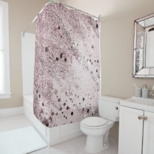 Glitter Glam 3 #art #glitter Shower Curtain
