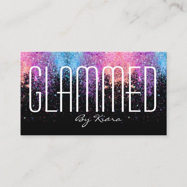Glitter Glam Business Cards (Front)