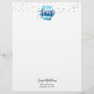 Glitter Glam Letterhead