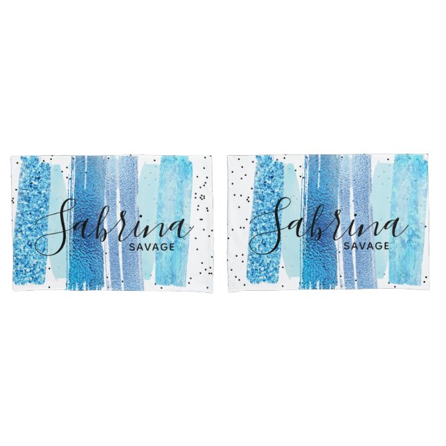 Glitter Glam Pillowcase (Front-Set)