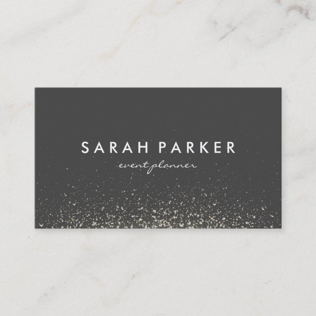 Glitter Glam Sparkle Business Card (Front)