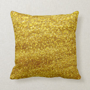 Glitter gold cushion