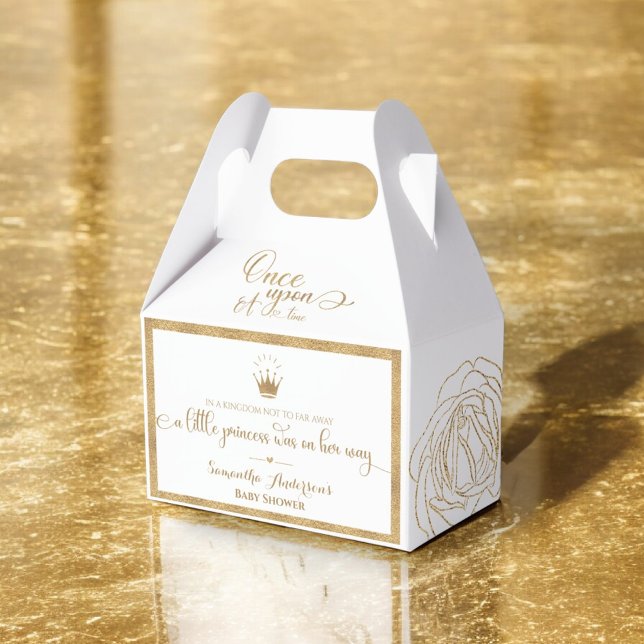 Glitter Gold Princess Once Upon A Time Royal Favour Box (Creator Uploaded)