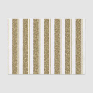 Glitter Gold Stripes - Customise "Background Colou Tissue Paper