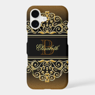 Glitter Golden Monogram