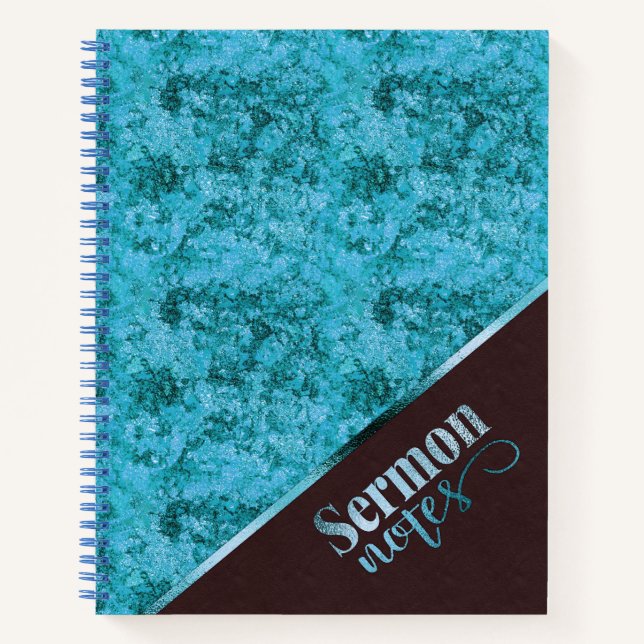 "Glitter & Grace" Notebook (Sermon Notes #16) (Front)