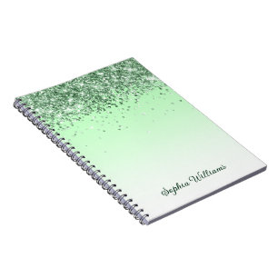 Glitter Green Notebook