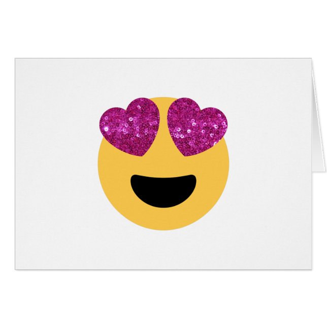 glitter heart eye emoji (Front Horizontal)