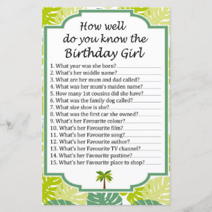 Glitter heart How well do you know the birthday