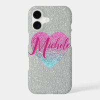 Glitter Heart Monogrammed