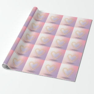 Glitter Heart Wrapping Paper