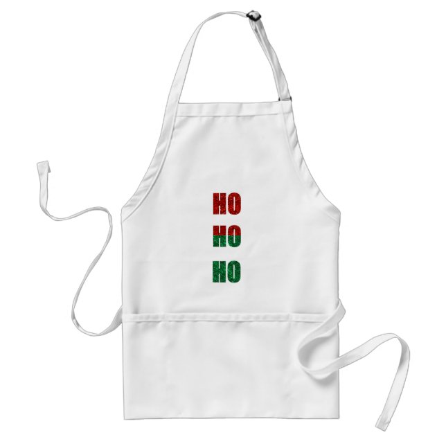 glitter ho ho ho standard apron (Front)