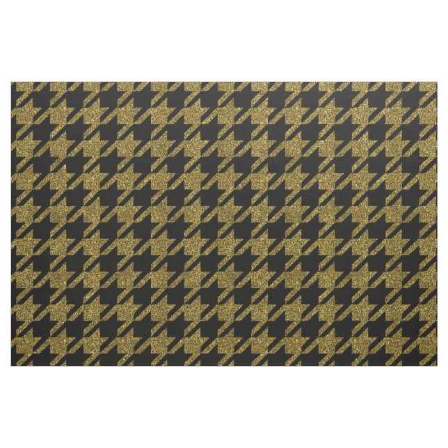 Glitter houndstooth pattern fabric (Yard)