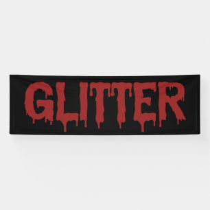 Glitter in Blood Typography Banner