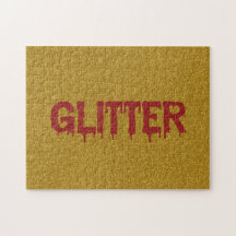 Glitter in Blood Typography