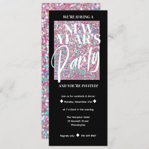  Glitter Invitations   New Years Eve