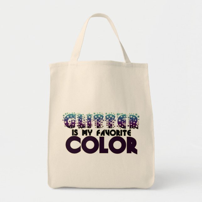 Glitter is my Favourite Colour Tote Bag (Front)