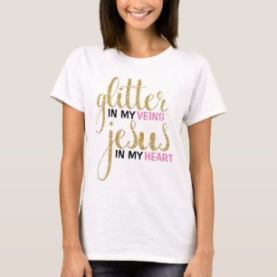 Glitter & Jesus Boyfriend Tee