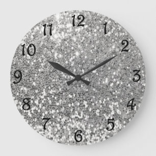Glitter  large clock