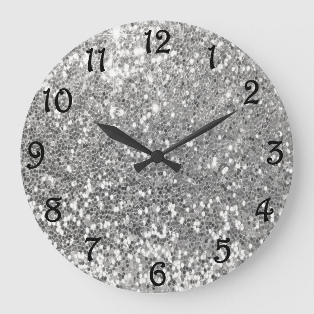 Glitter  large clock (Front)