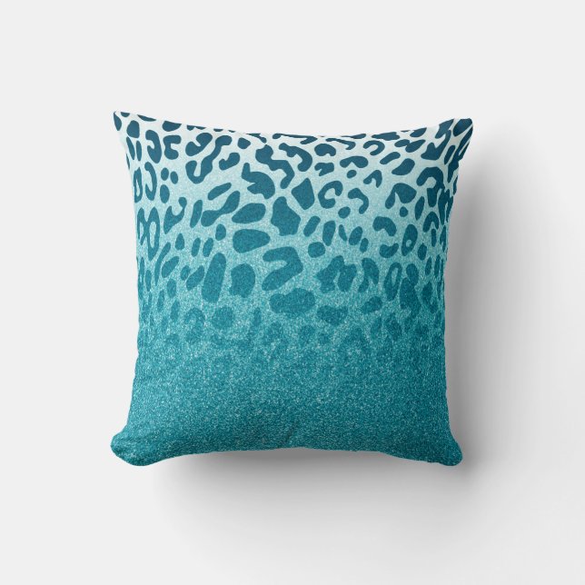 Glitter Leopard Cushion (Front)