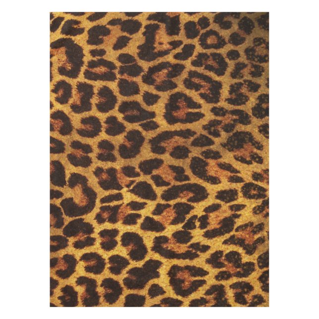 Glitter Leopard Pring Tablecloth (Front)