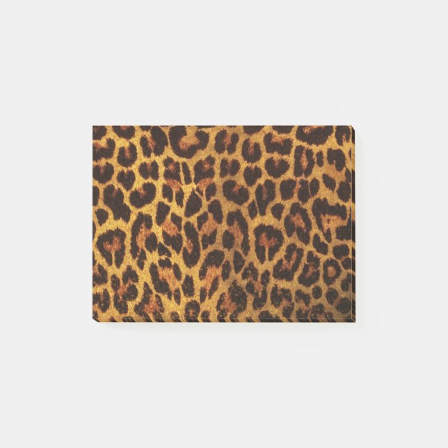 Glitter Leopard Print Post-it Notes (Front)