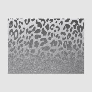 Glitter Leopard Print Tissue Paper