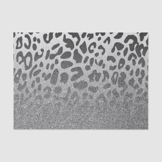Glitter Leopard Print Tissue Paper (Front)