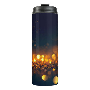 glitter lights grunge background, glitter defocuse thermal tumbler