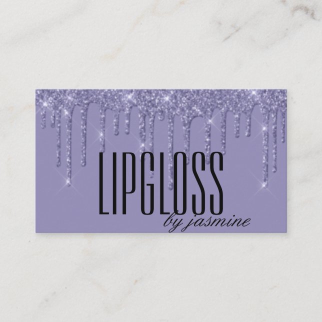 Glitter Lipgloss Business Cards (Front)