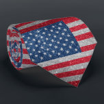 Glitter look American USA Flag  Tie<br><div class="desc">This design may be personalised by choosing the Edit Design option. You may also transfer onto other items. Contact me at colorflowcreations@gmail.com or use the chat option at the top of the page if you wish to have this design on another product or need assistance. Glitter is simulated. See more...</div>