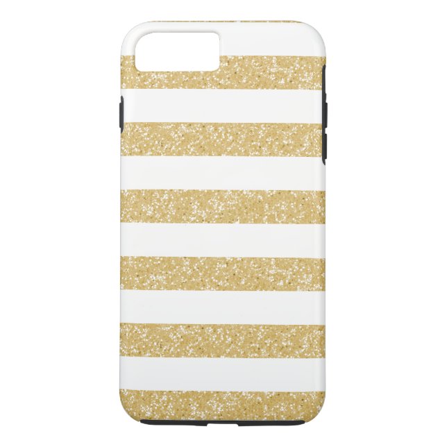 Glitter Look Stripes iPhone 7 Plus Tough Case (Back)