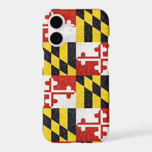 Glitter Maryland flag iPhone 7 case