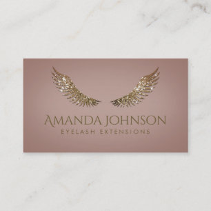 Glitter Mascara Lash Extension Golden Pink Card