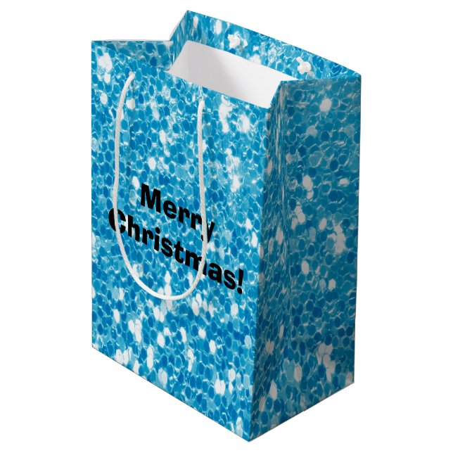 Glitter Medium Gift Bag (Back Angled)