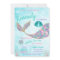 Glitter Mermaid Invitation, Under the Sea Party,