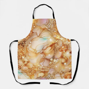Glitter Minimal Seamless Golden Pattern Apron