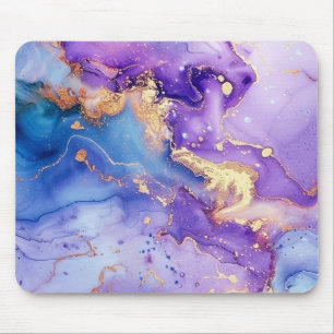 Glitter Minimal Seamless Purple Blue Pattern Mouse Pad