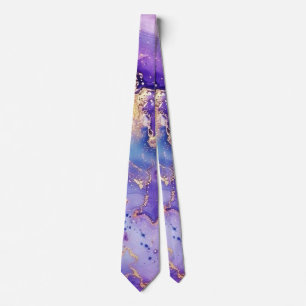 Glitter Minimal Seamless Purple Blue Pattern Tie