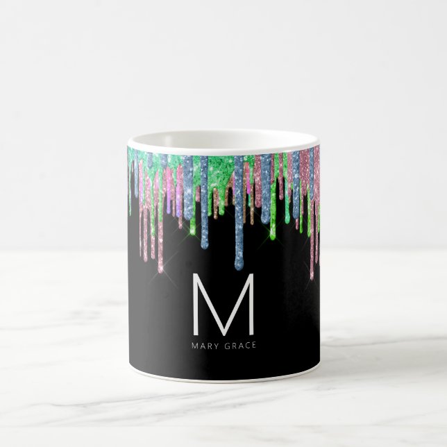 Glitter Monogram   Coffee Mug (Center)