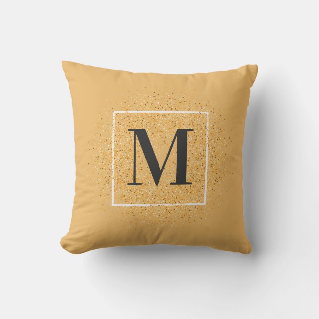 Glitter Monogram Cushion (Front)