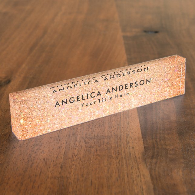 Glitter Nameplate (Side)